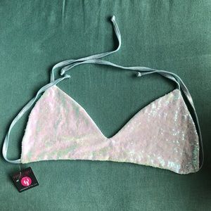 Aphrodite Sequin bralette *PRICE FIRM*